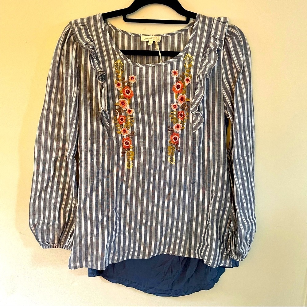 Mystree Floral Embroidered Blouse